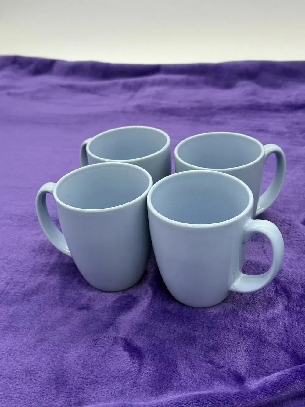 Vintage Blue Corelle Stoneware - Set Of 4- *Great Condition*